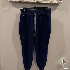 Navy FIGS Jogger Pants with Drawstring